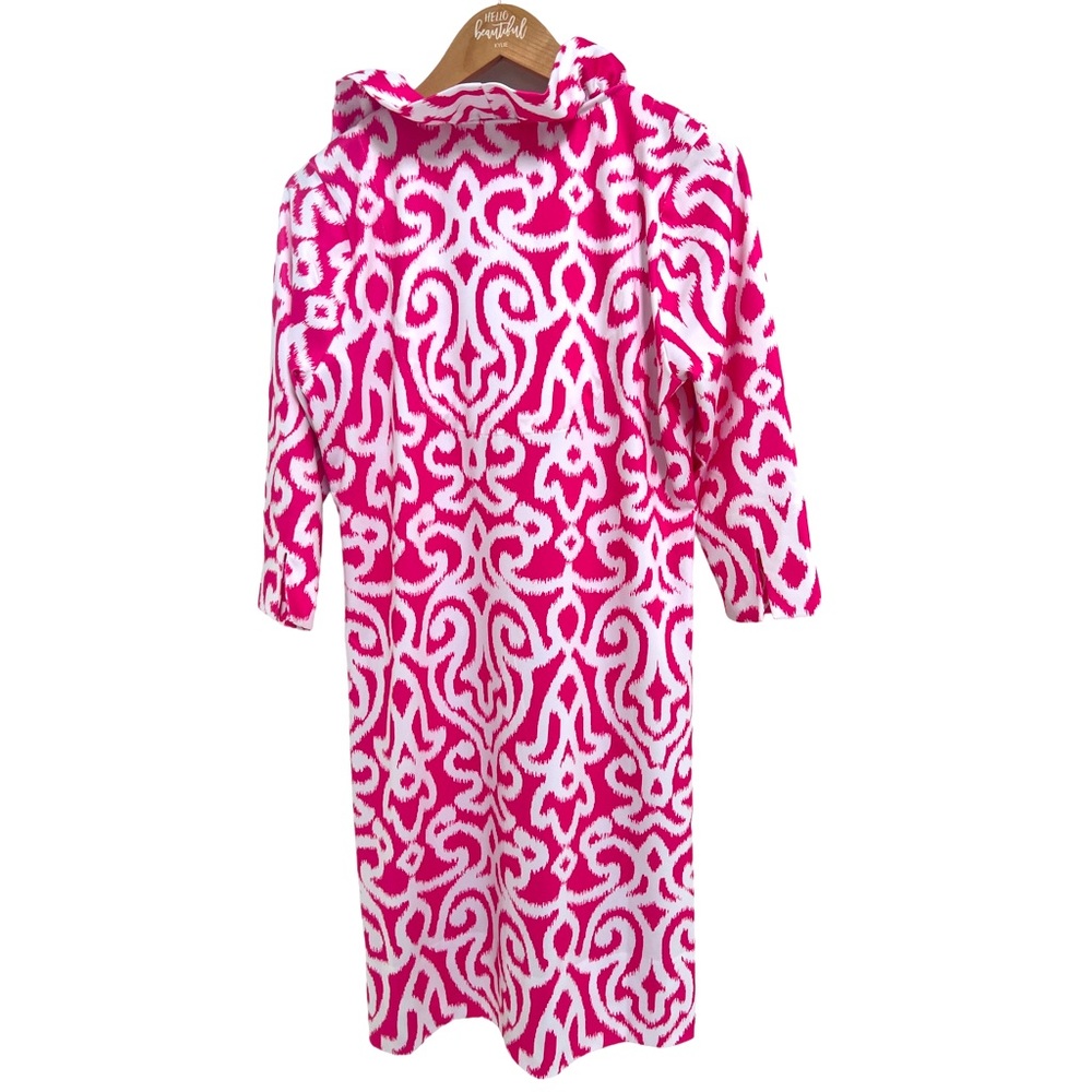 Gretchen Scott Designs Pink and White Midi Dress - Picture 6 of 6